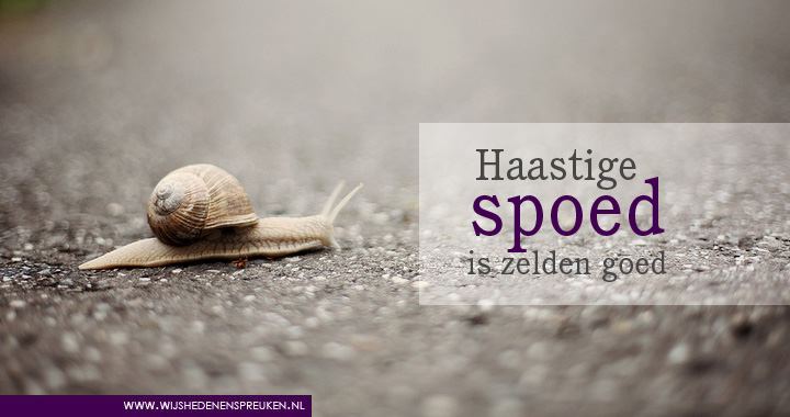 Haastige spoed